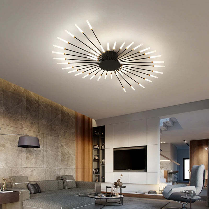 AlbinaLight - Plafonnier LED Moderne pour Salon et Chambre