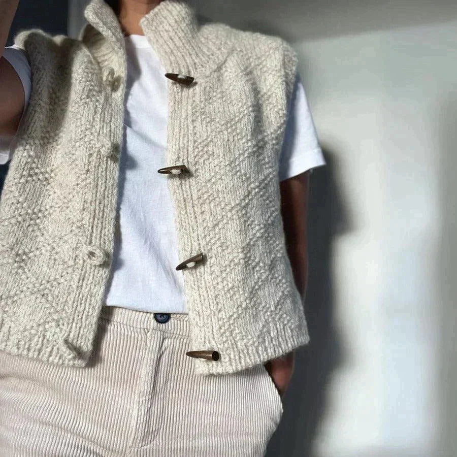 Cardigan en Coton Boutonné - Élégance Décontractée et Tendance