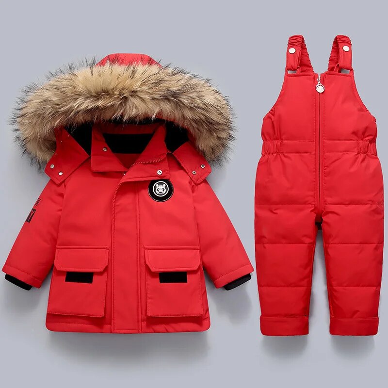 Ensemble Hiver Enfant - Manteau et Combinaison pour un Maximum de Chaleur et de Confort