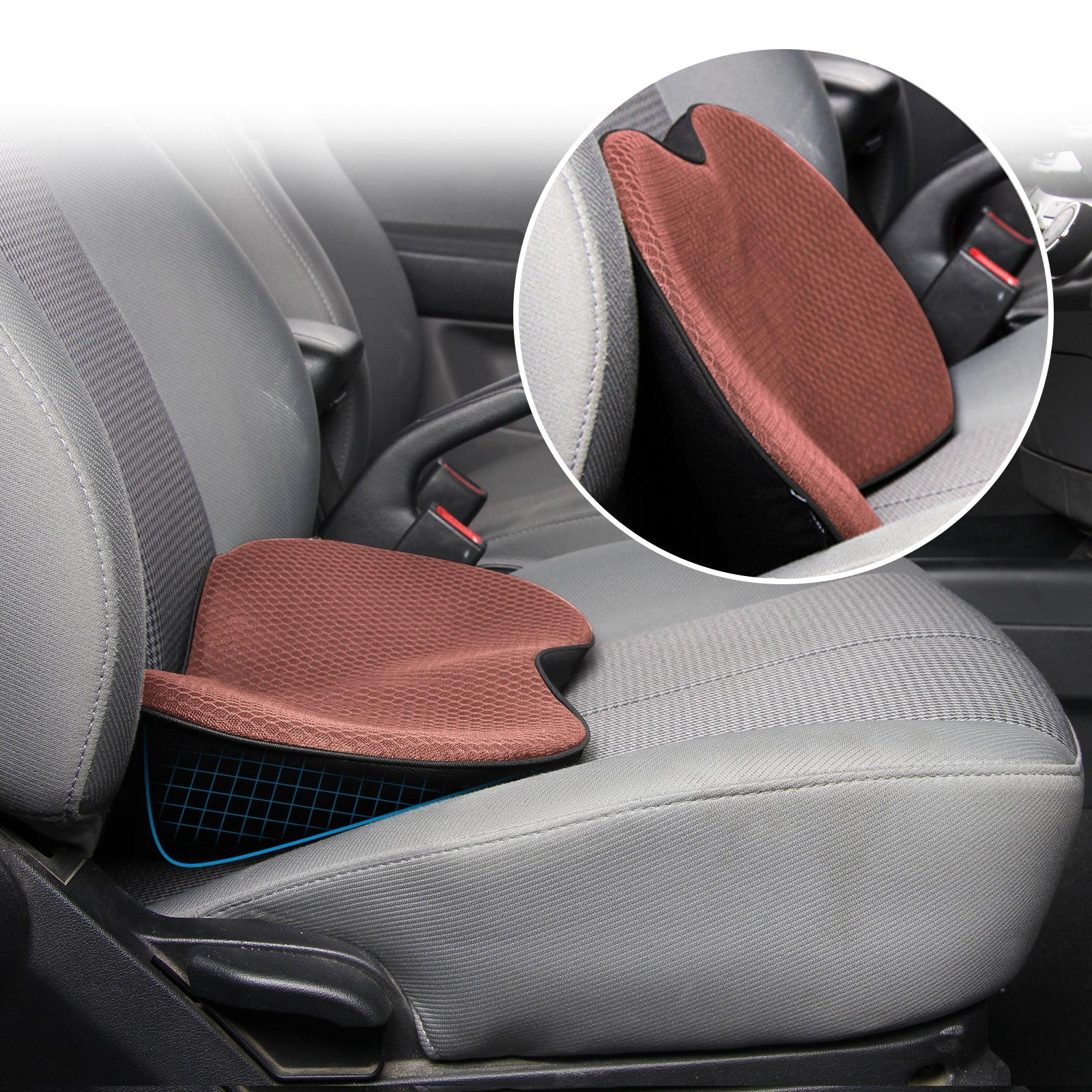 Coussin Rehausseur de Siège pour Voiture – Confort pour Adultes