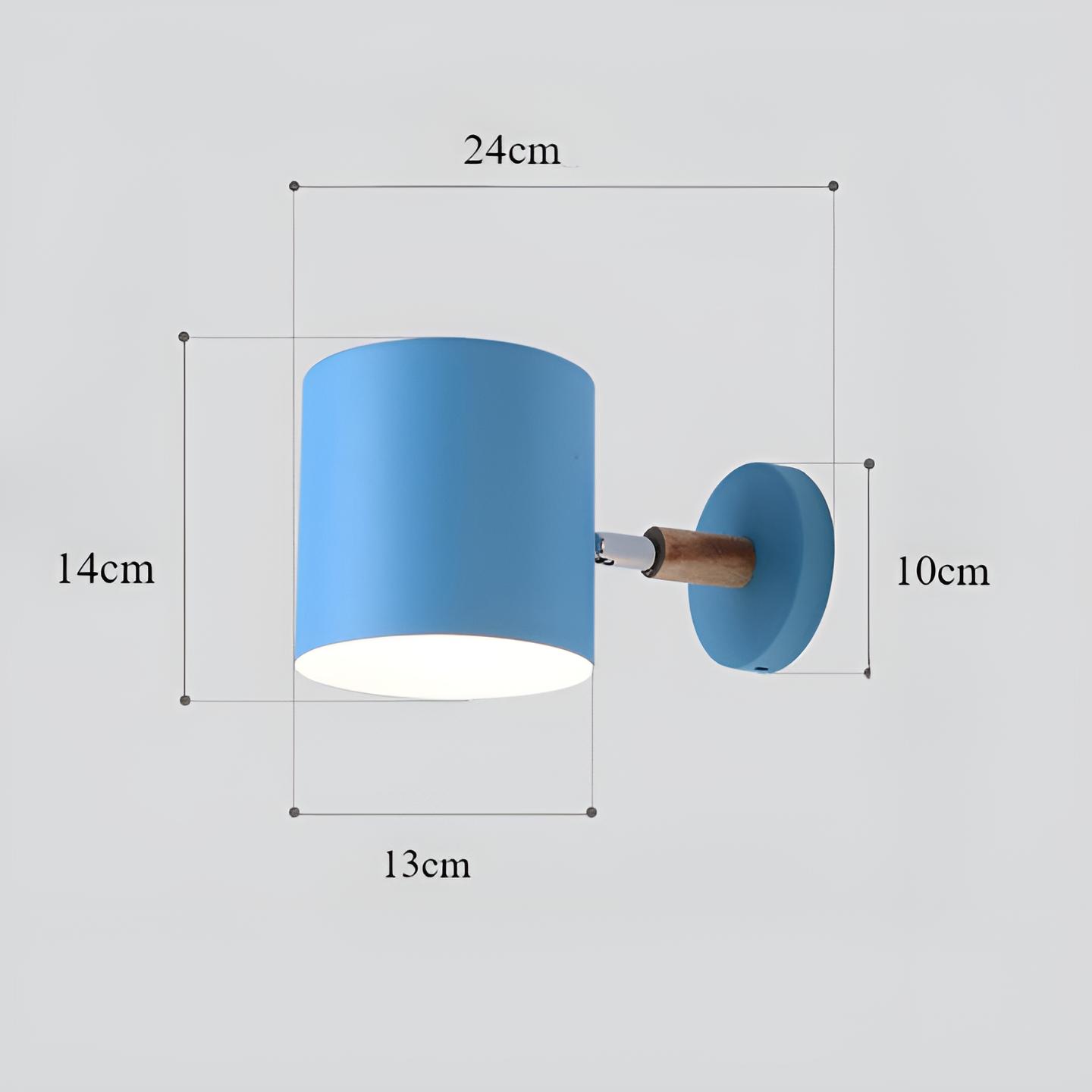 Applique Murale LumiPastel - Élégance Colorée et Éclairage Ajustable