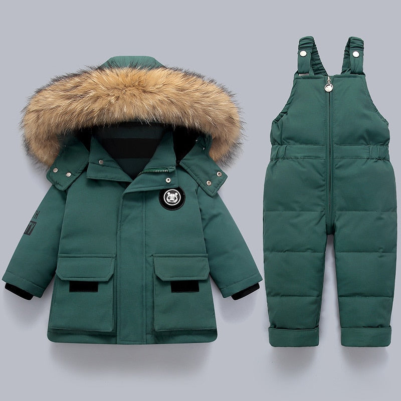 Ensemble Hiver Enfant - Manteau et Combinaison pour un Maximum de Chaleur et de Confort