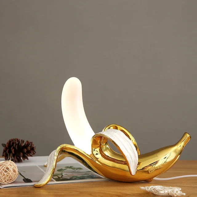 BananaShine - Lampe de Table Chic en Forme de Banane