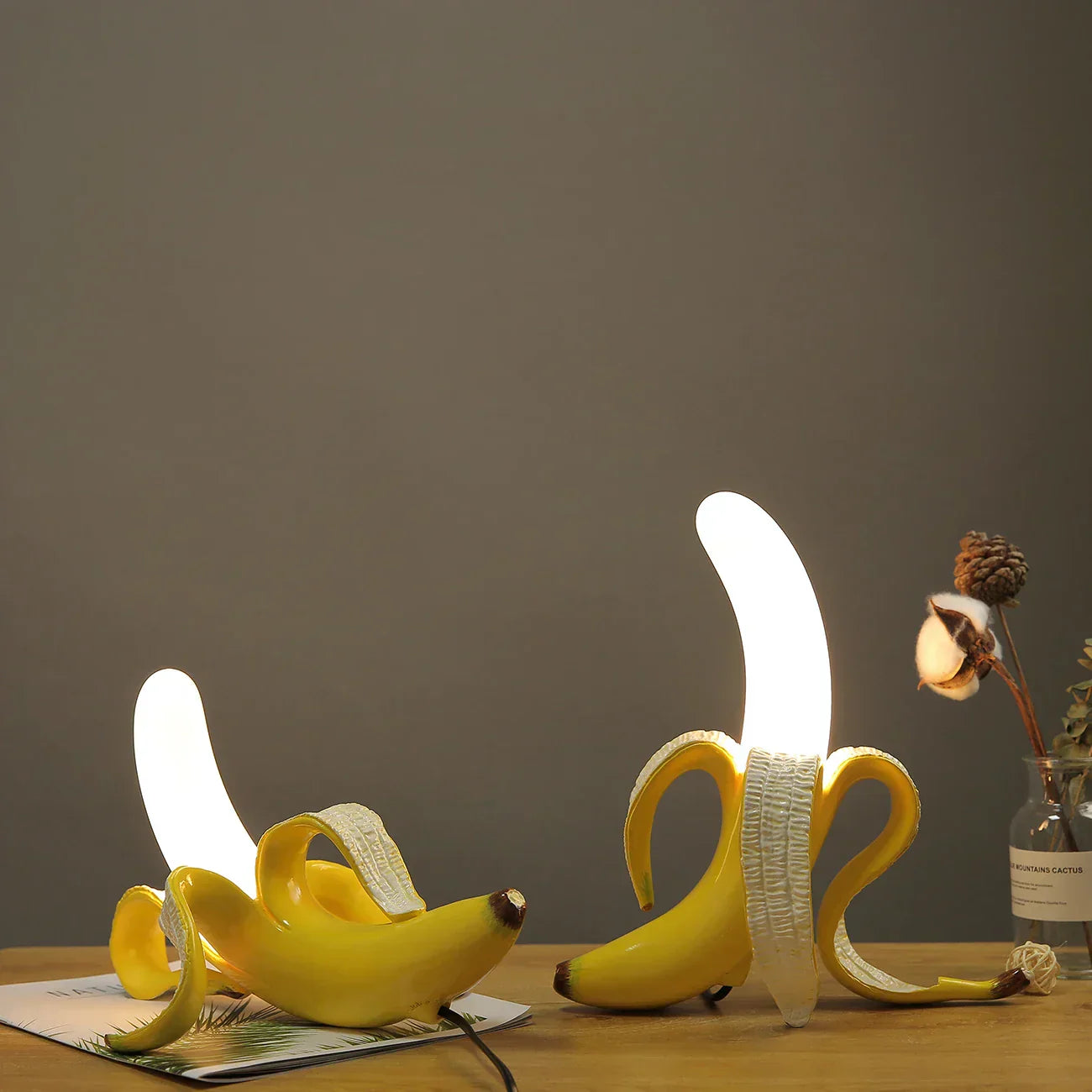 BananaShine - Lampe de Table Chic en Forme de Banane