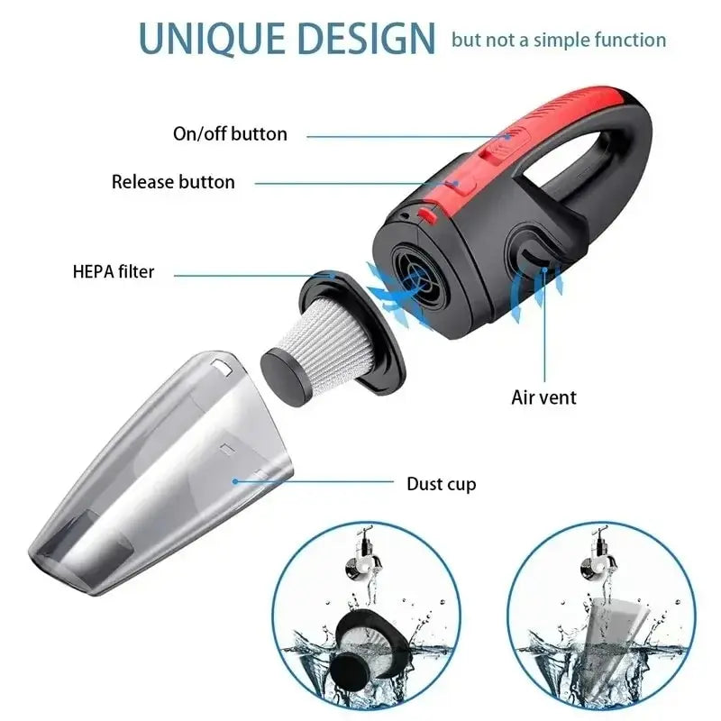 Aspirateur à Main Sans Fil - Puissance et Flexibilité pour un Nettoyage Parfait