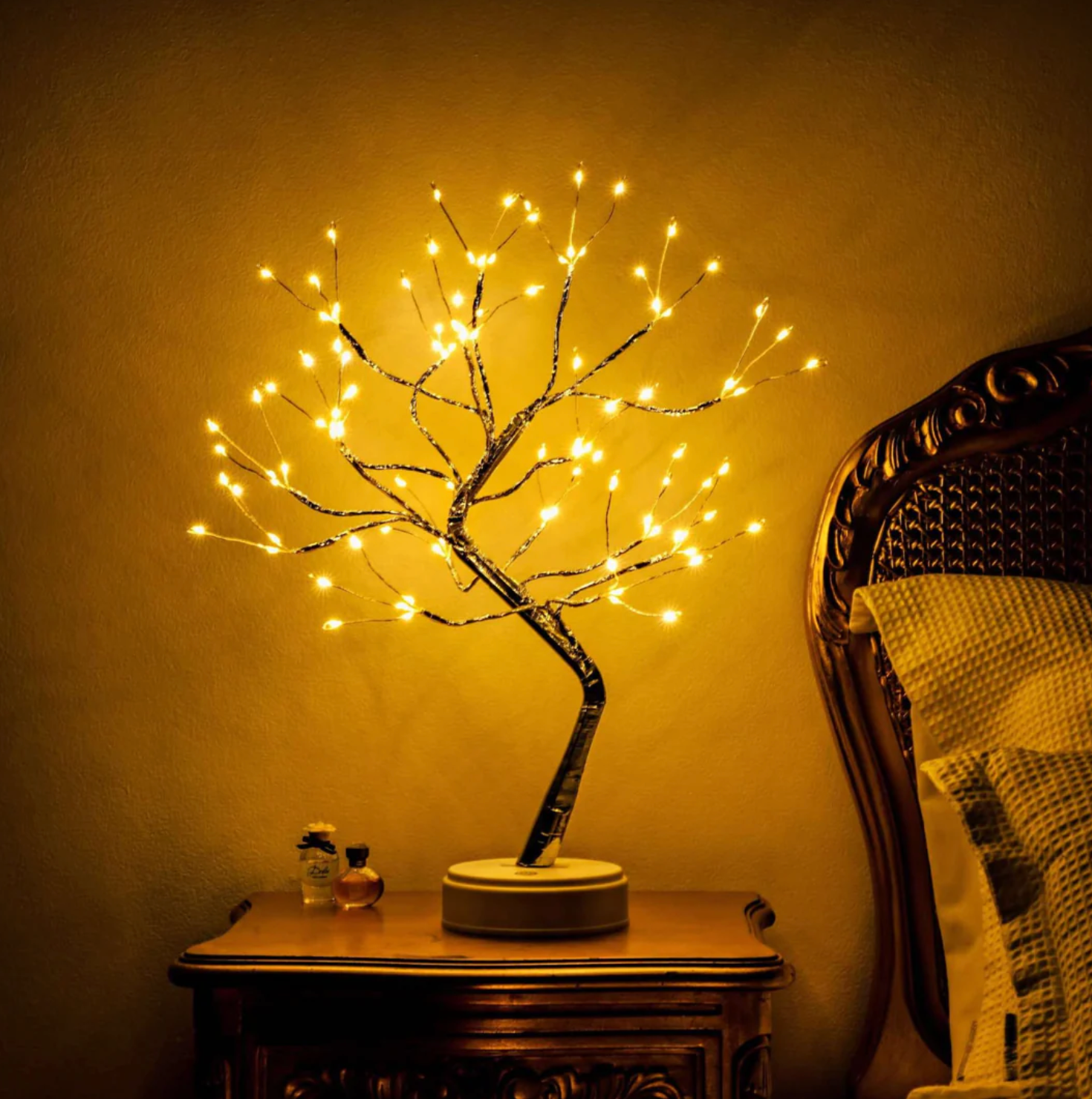 Arbre Lumineux Magique - Lampe de Table LED Sans Fil Rechargeable