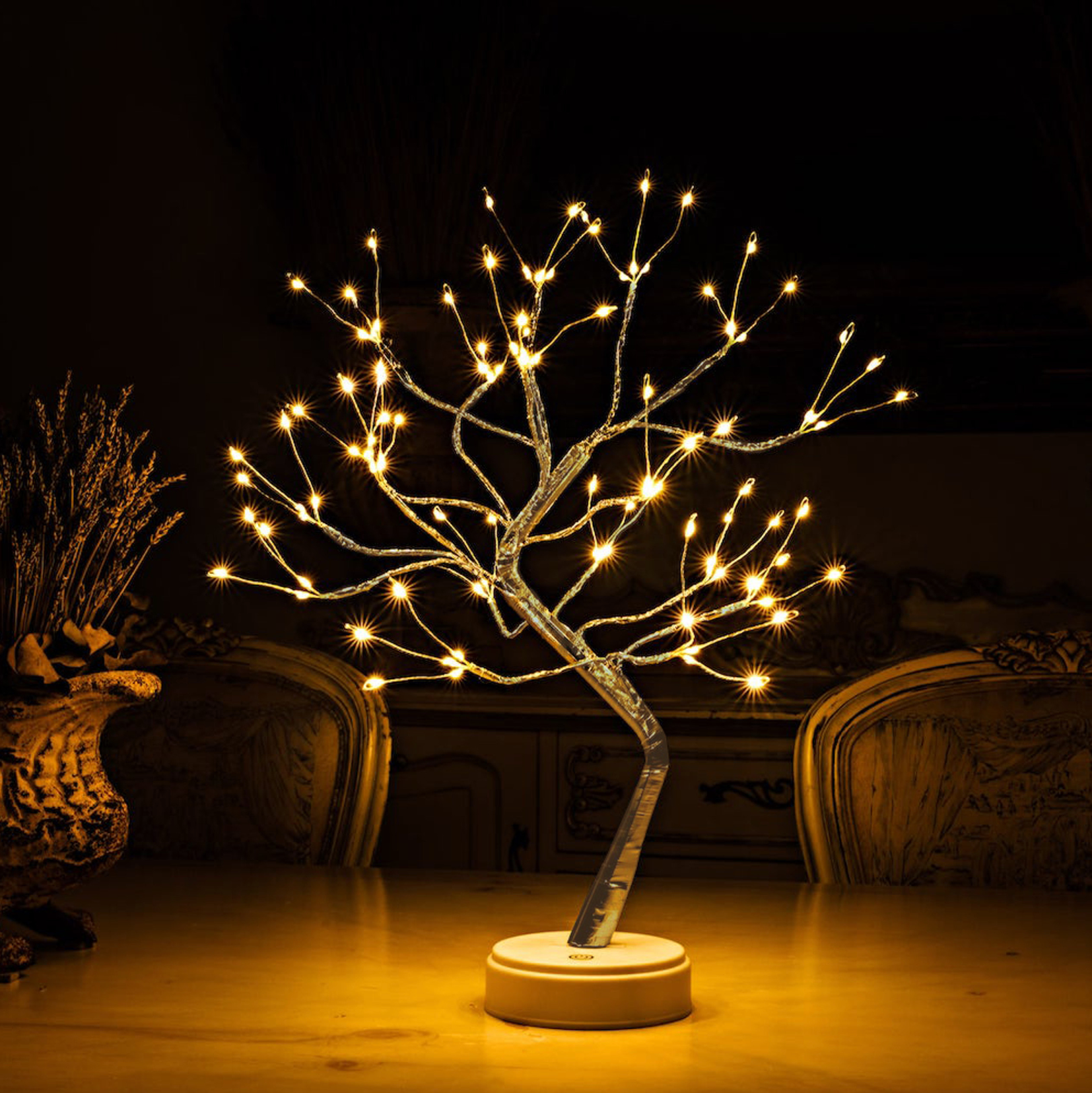 Arbre Lumineux Magique - Lampe de Table LED Sans Fil Rechargeable