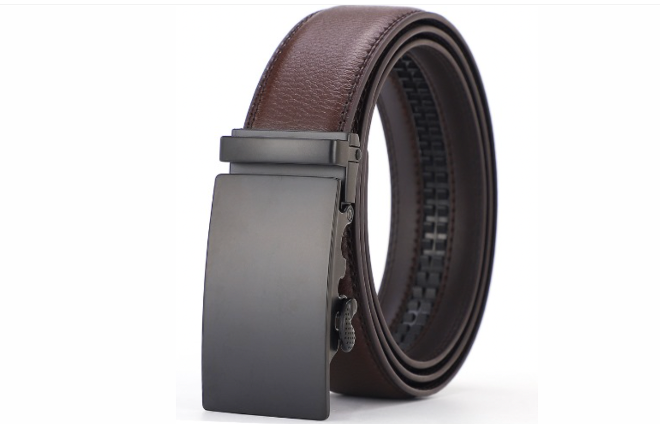 Ceinture en Cuir PU Haut de Gamme - Boucle Automatique Luxe pour Homme