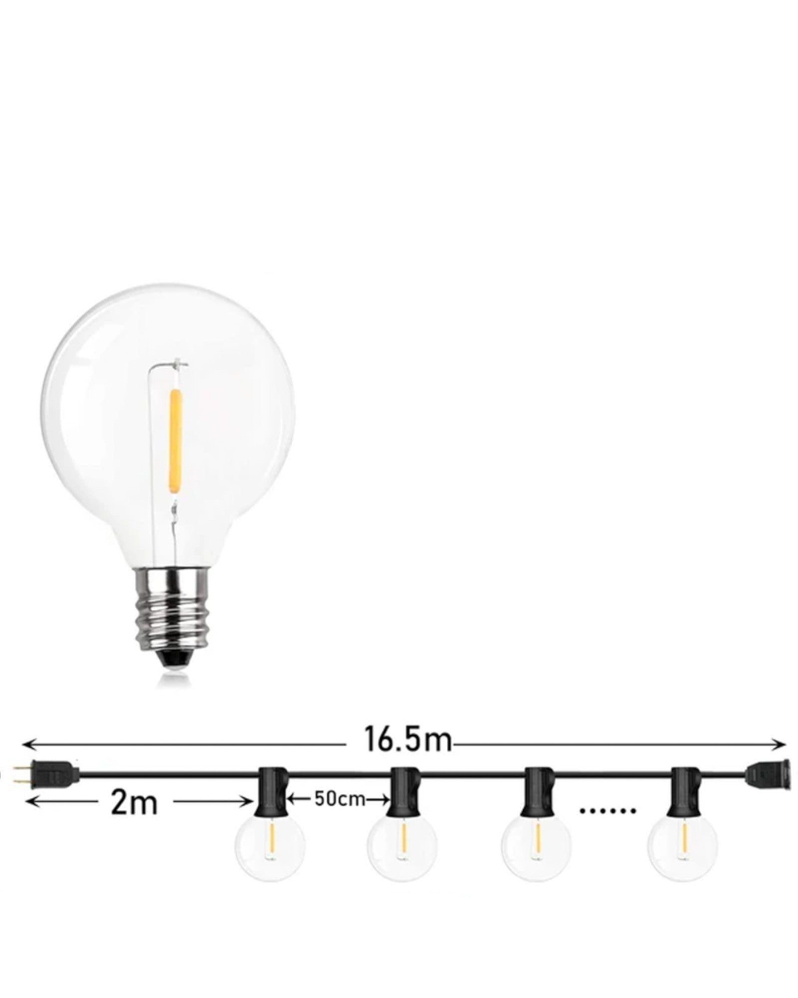 Guirlandes Lumineuses LED Étanches pour Jardin et Terrasse