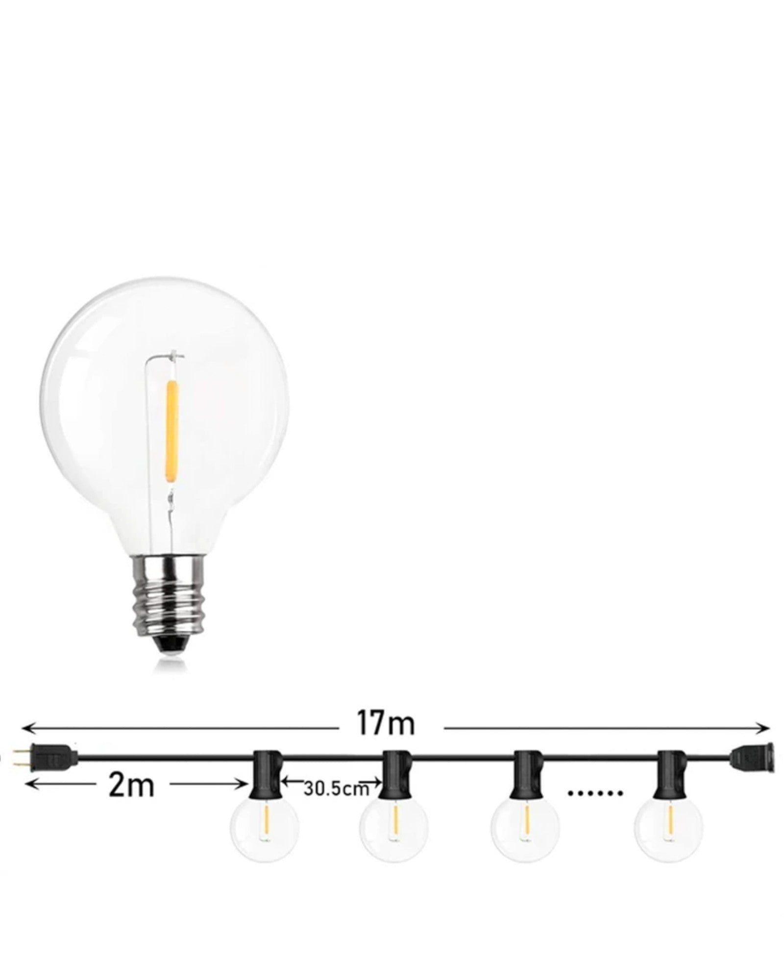 Guirlandes Lumineuses LED Étanches pour Jardin et Terrasse