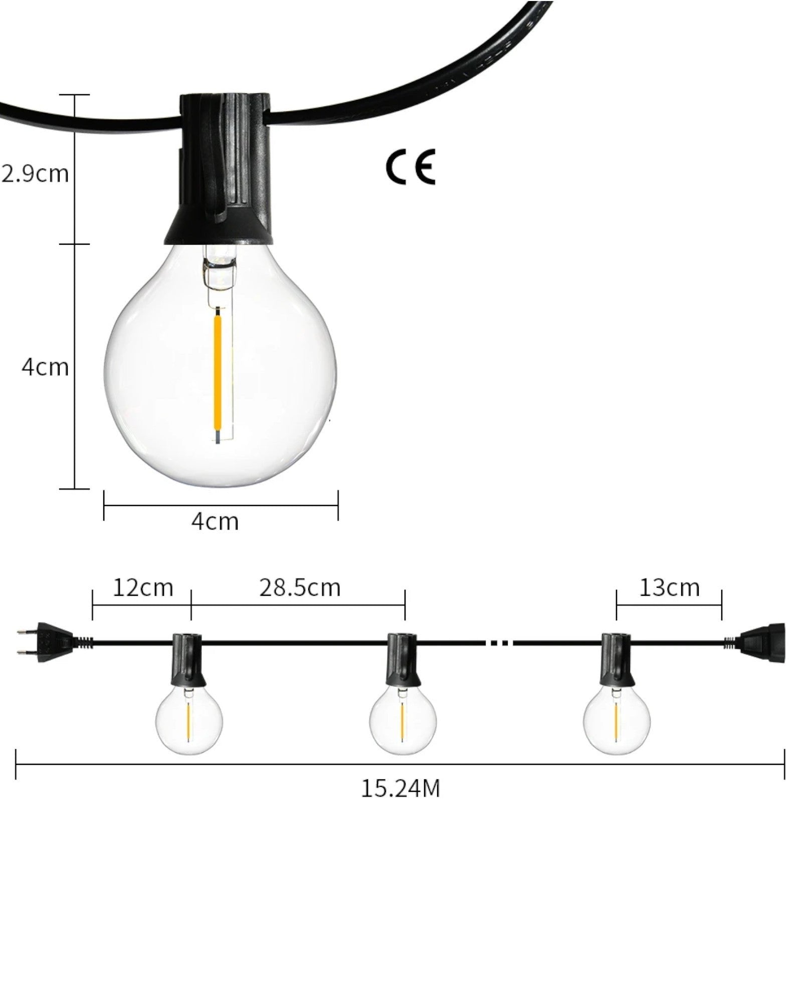 Guirlandes Lumineuses LED Étanches pour Jardin et Terrasse