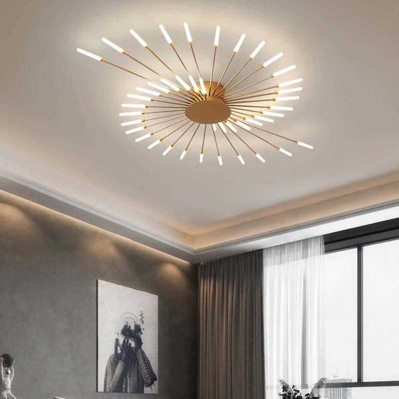 AlbinaLight - Plafonnier LED Moderne pour Salon et Chambre