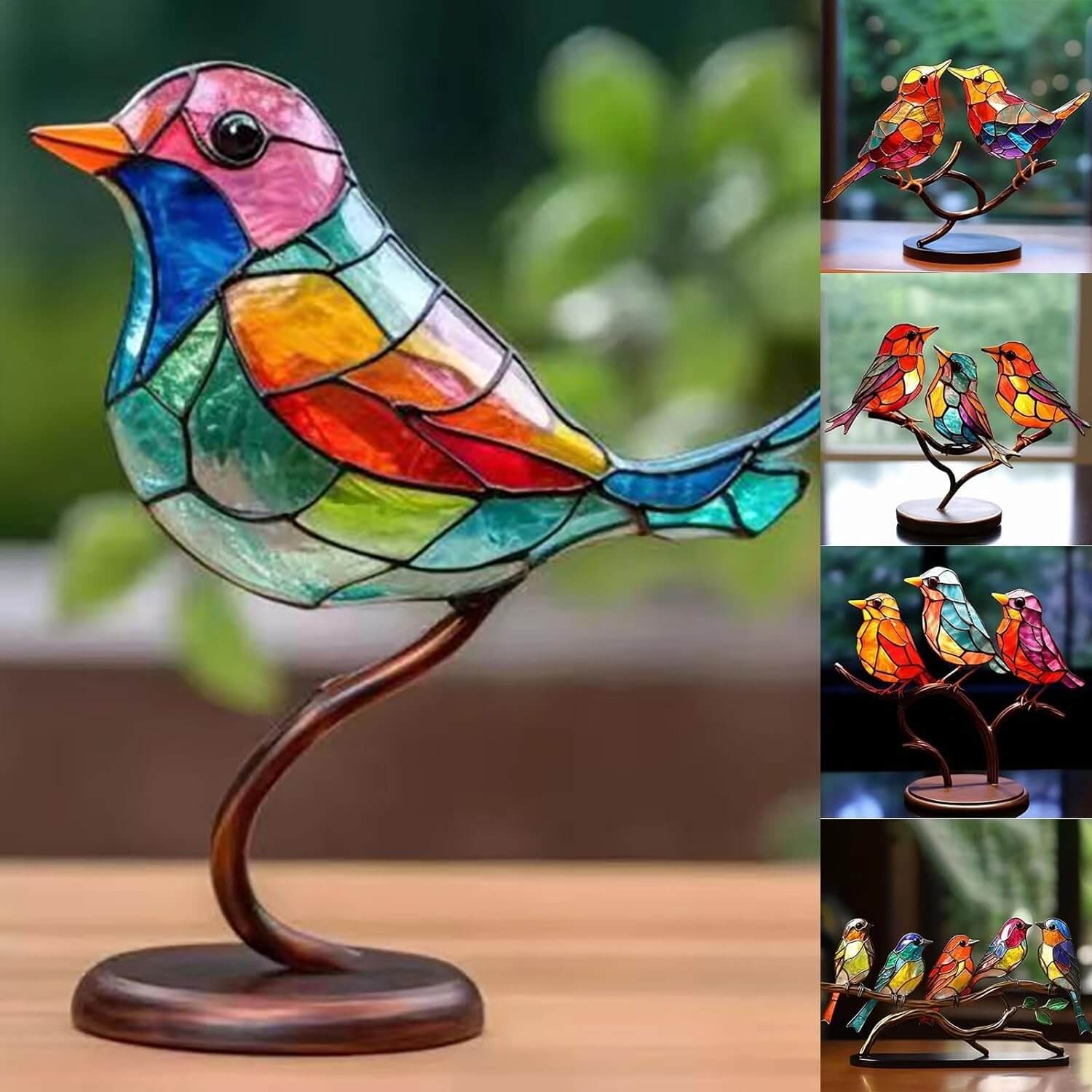 ChicAviary | Décorations de Bureau Oiseaux Colorés sur Branche