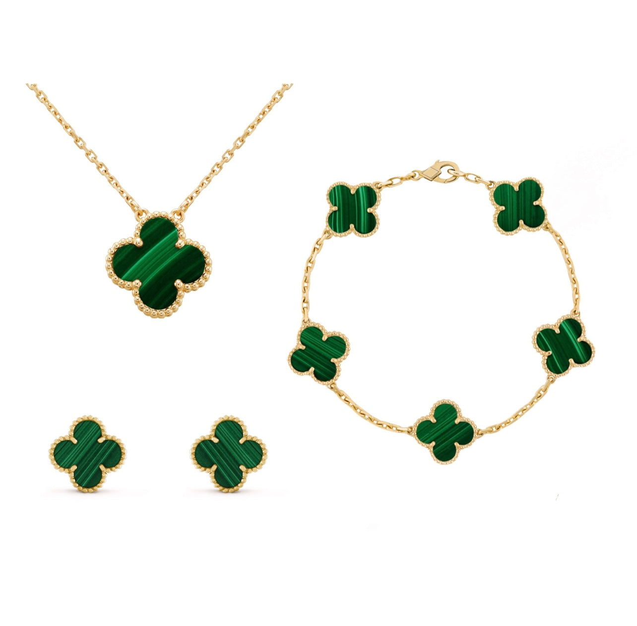 Ensemble de Bijoux Luxueux Clover pour Femme – Modèle Lyla