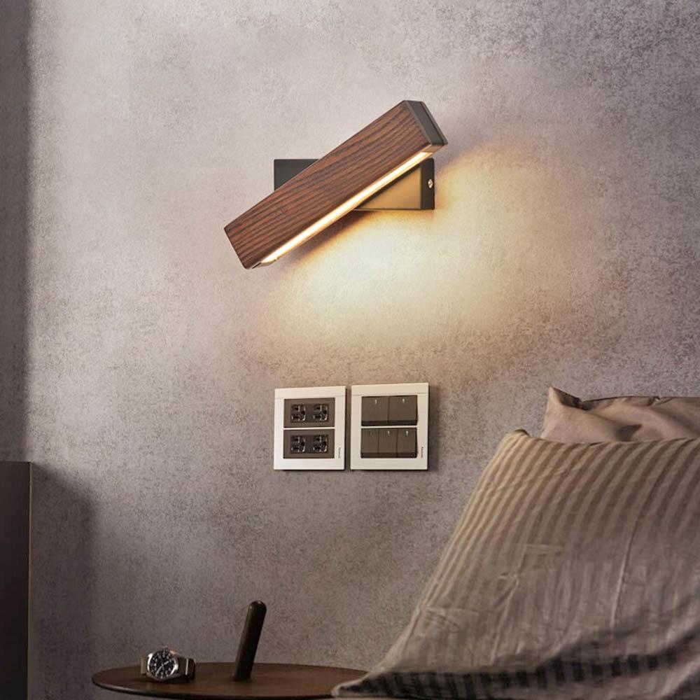 Applique Murale LED Rotative en Bois Jasper - Élégance et Polyvalence