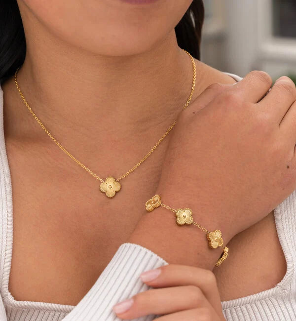 Ensemble de Bijoux Luxueux Clover pour Femme – Modèle Lyla