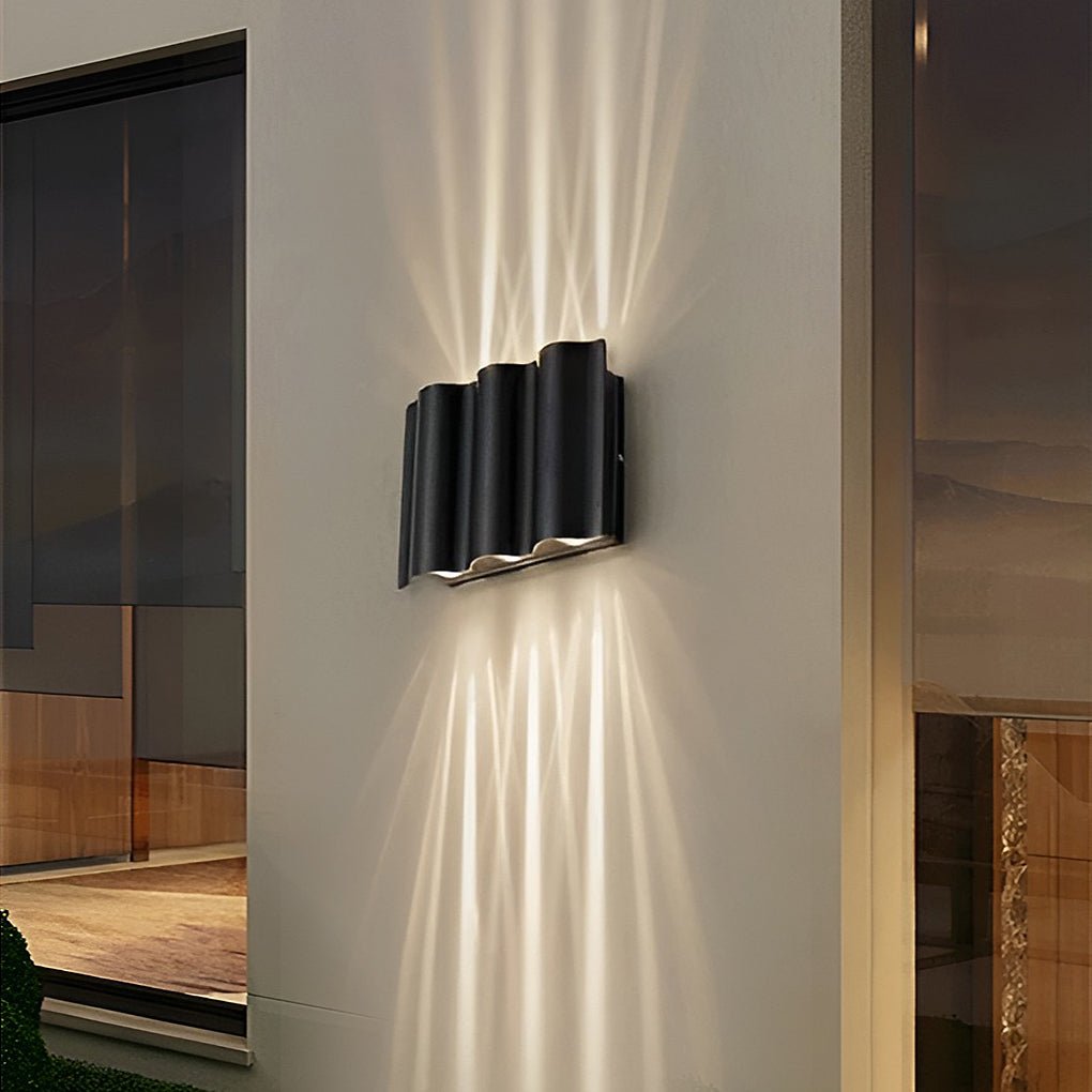 ArcWave - Applique Murale Étanche à LED avec Lumière Montante et Descendante pour Extérieur